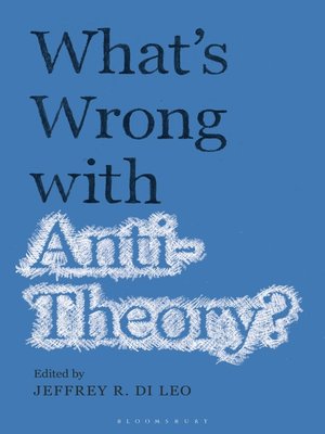 cover image of What's Wrong with Antitheory?